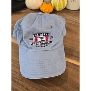 US Open Pebble Beach 2010 Golf‎ Cap USGA Member Adjustable Blue Hat Men